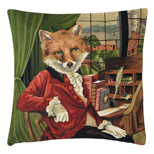 Gobelin Kissenhülle Fuchs „Lord Byron“ im Arbeitszimmer 