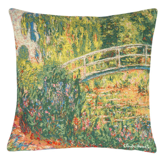 Kissenhülle Gobelin  Die Brücke von Giverny nach Monet 