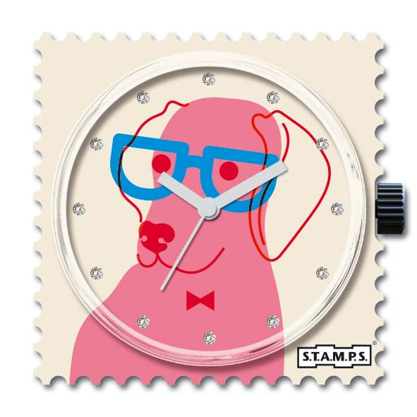 Stamps Uhr mit Hund