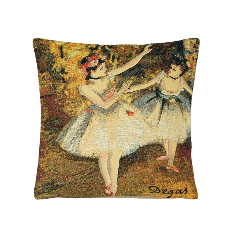 Belgian Tapestrie kleine Zierkissenhülle 33 x 33 cm Deux Danseuses Degas Gobelin