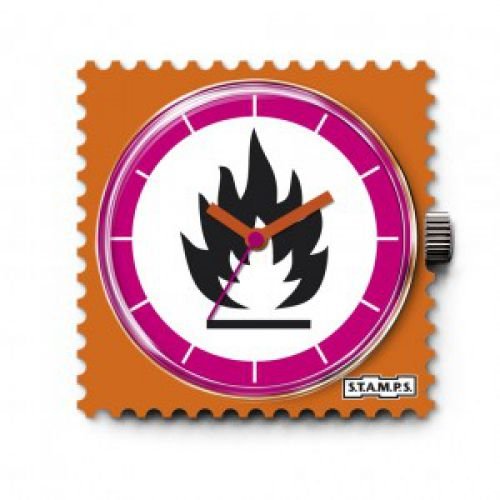 Uhr mit Flamme Feuer