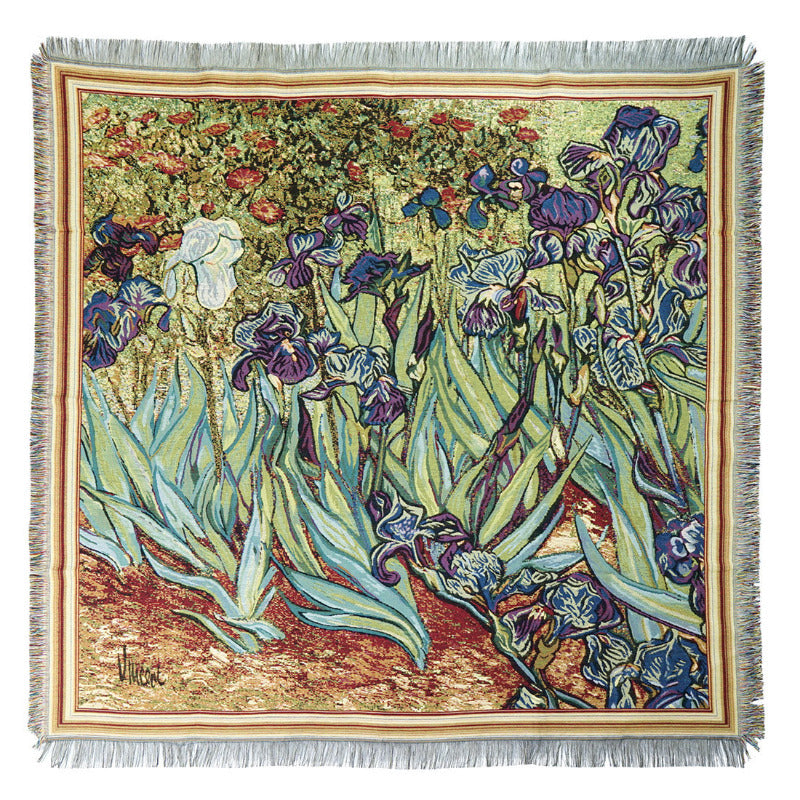 Gobelin Tischdecke Iris van Gogh 140 x 140 cm