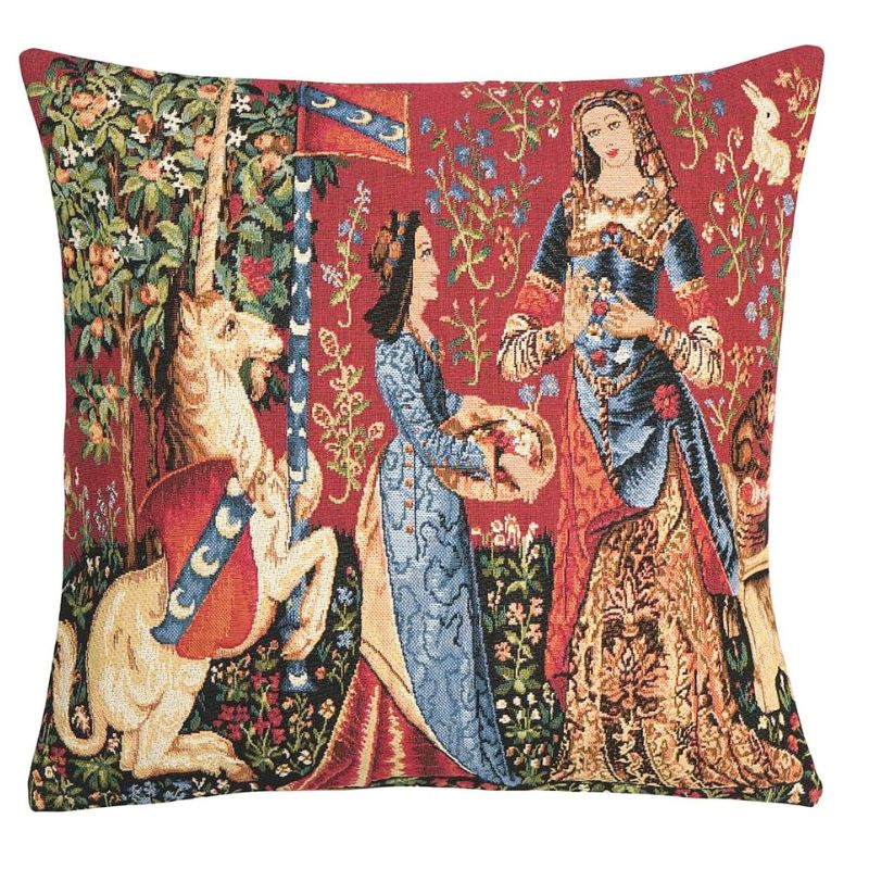 Gobelin Kissenhülle „The Lady and the Unicorn“ – 45×45 cm