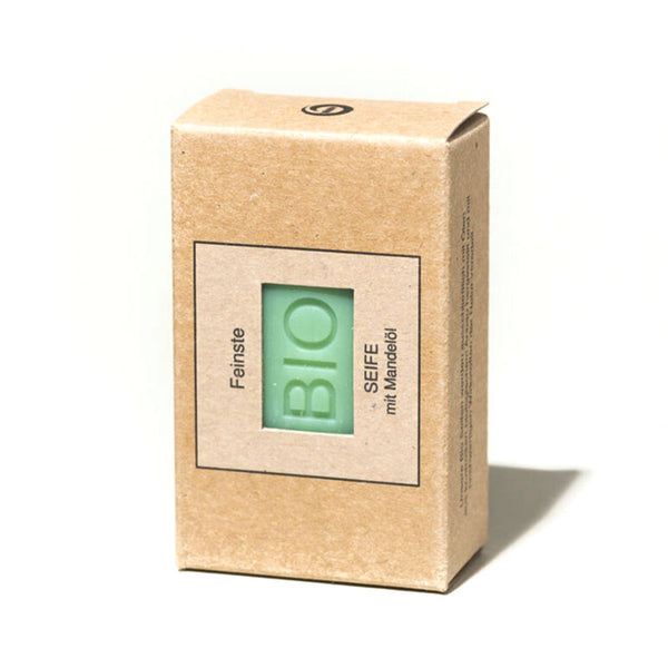 Seife grün Zedernholz mit Karton