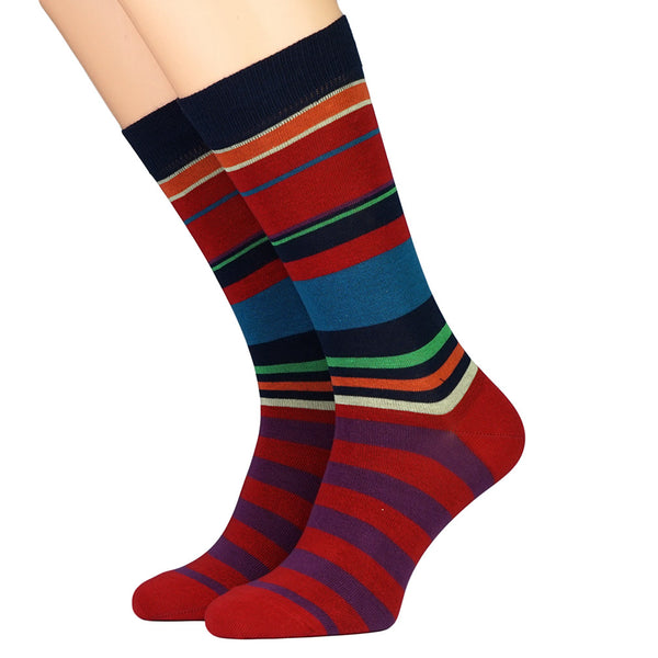 CRÖNERT Herrensocken mit Weichbund Streifen 26214