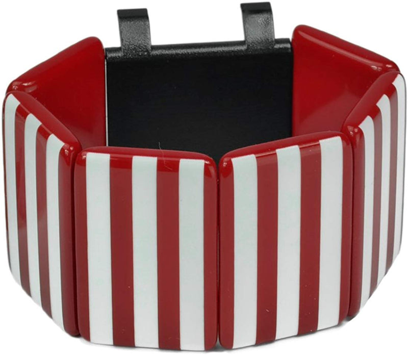 S.T.A.M.P.S. Armband Belta Stripes Red & White