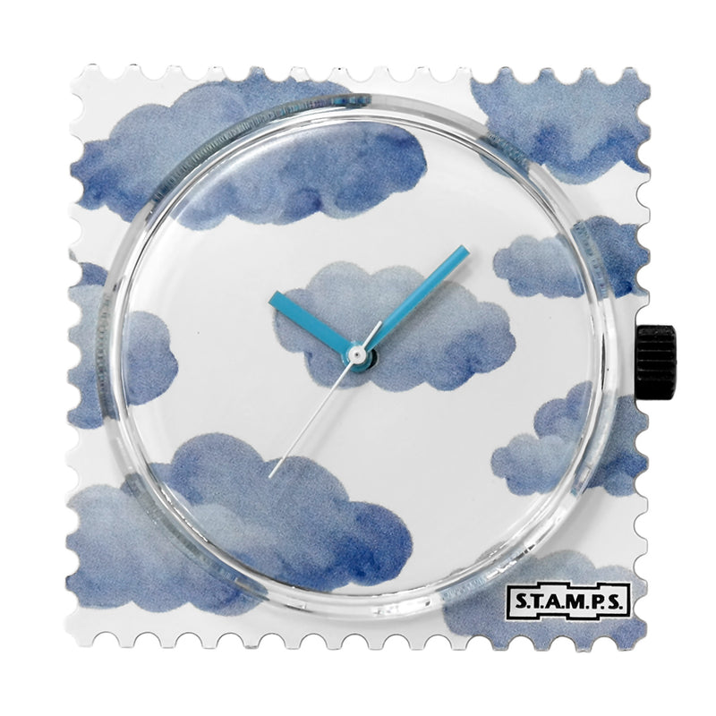 Stamps Uhr kleine blaue Wölkchen