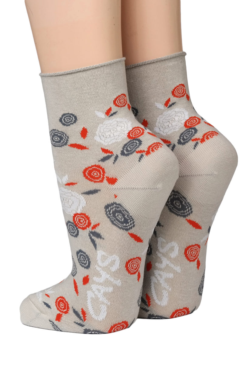 Crönert Socken Rollsaum Grau 15507 