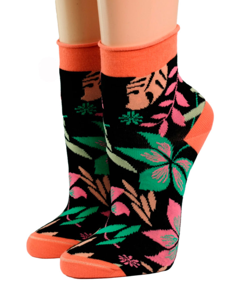 Crönert Kurzsocken mit Rollrand Design Hawaii Crönert Socken