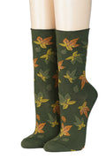 CRÖNERT Damensocken mit Rollrand Herbstlaub 18203