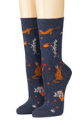 CRÖNERT Damensocken mit Rollrand von Katzen und Mäusen 18211