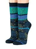 Crönert Socken Blüten Türkis 