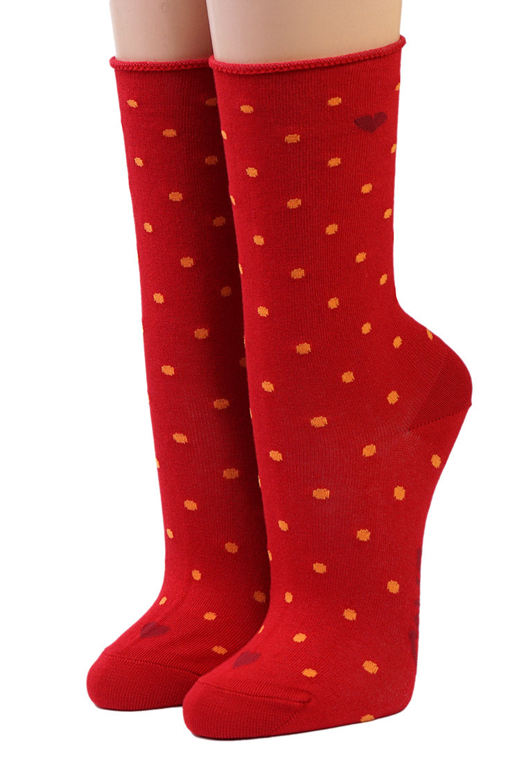 Crönert Socken Punkte Rot