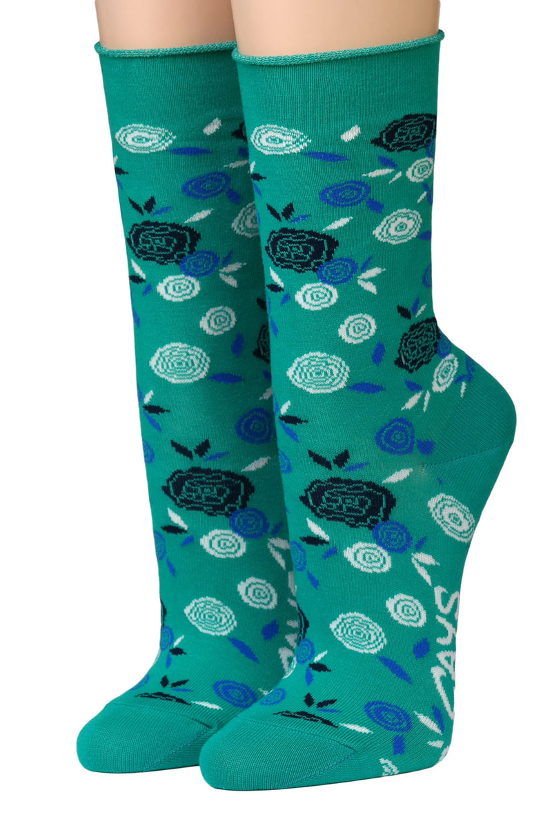 Crönert Socken Rosen Smaragd 18507 