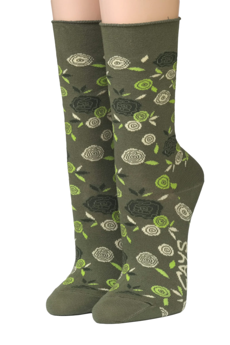 Crönert Socken Rosen Oliv 18507