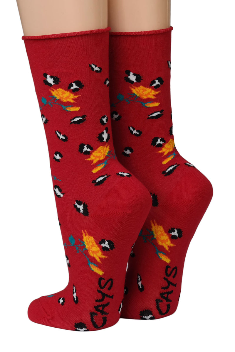 Crönnert Socken Blüten Rot 