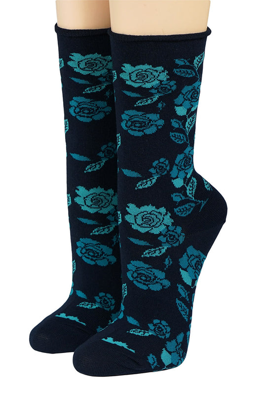 Crönert Socken Rosen Blau 
