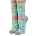 Crönert Longsocks mit Rollsaum kleine Streublumen 18716 Crönert Socken