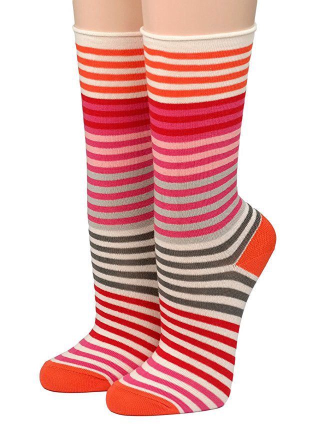 Crönert Ringelsocken Orange 18802