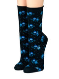 Crönert  Damensocken Hellblauen Streublumen 