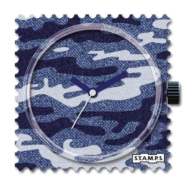Stamps Uhr blue Camouflage