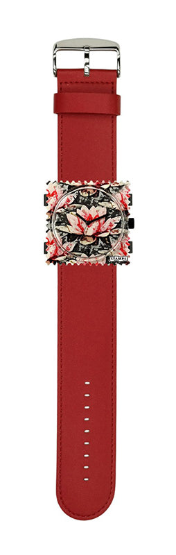 STAMPS Uhr komplett Water Lily rot
