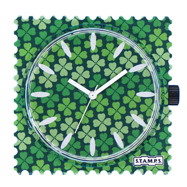 Stamps Uhr St. Patrick viele vierblättrige Kleeblätter