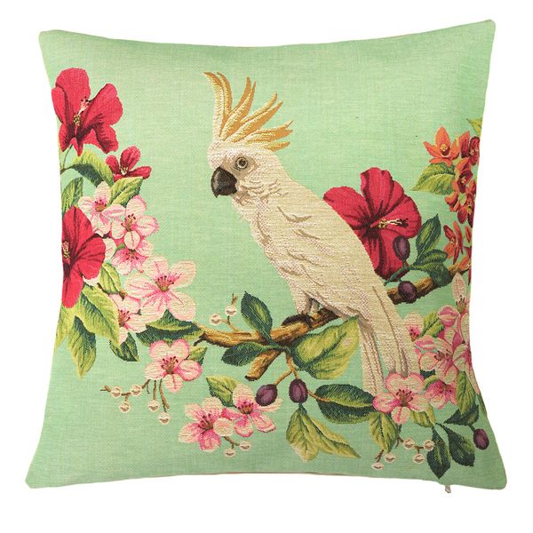 Kissenhülle Zierkissen Gobelin 45 x 45 cm Cockatoo