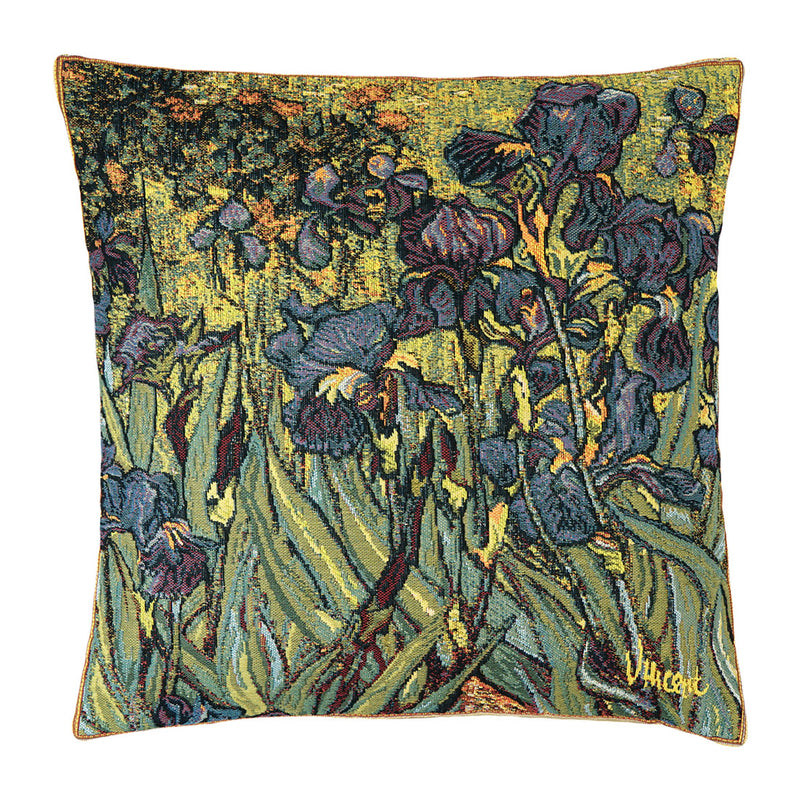 Gobelinkissen mit Motiv Iris nach Van Gogh
