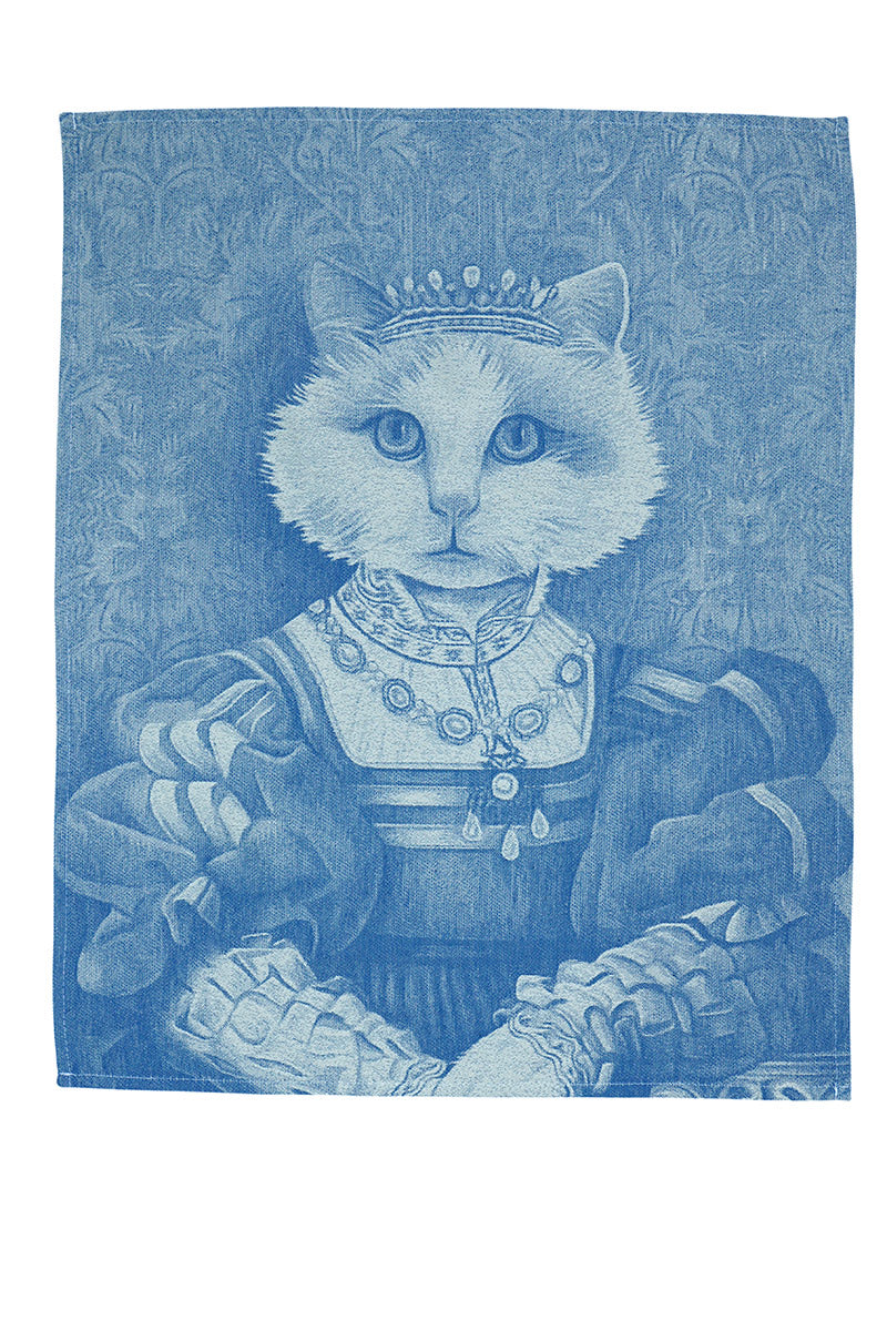 Geschirrtuch Cat Blau 50 x 65 cm