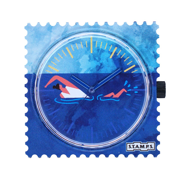 Stamps Uhr Schwimmer