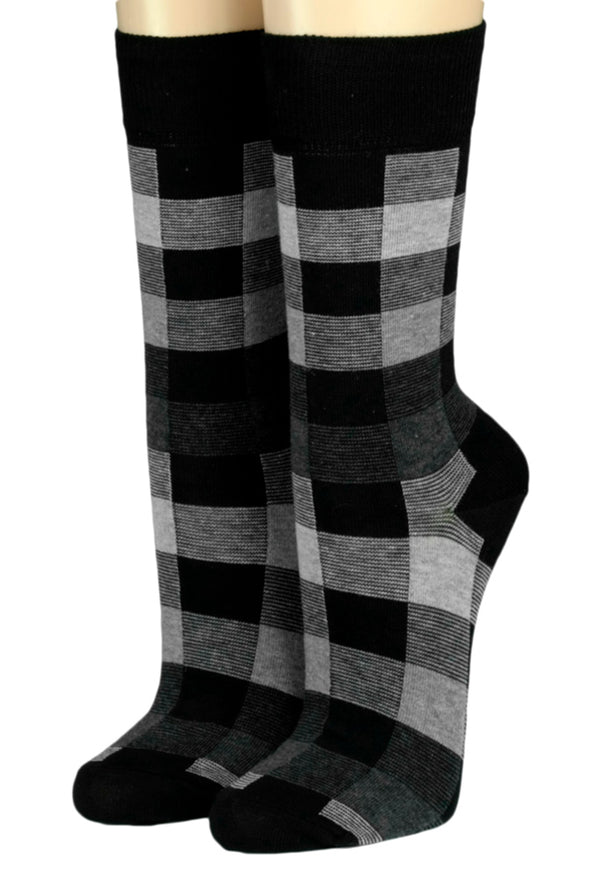 Crönert Socken Quadrate Schwarz 26211 2600