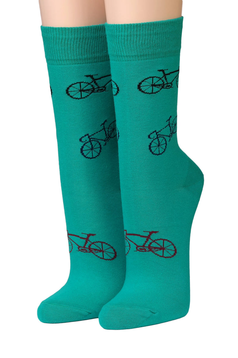Crönert Socken Weichbund Fahrräder Smaragd