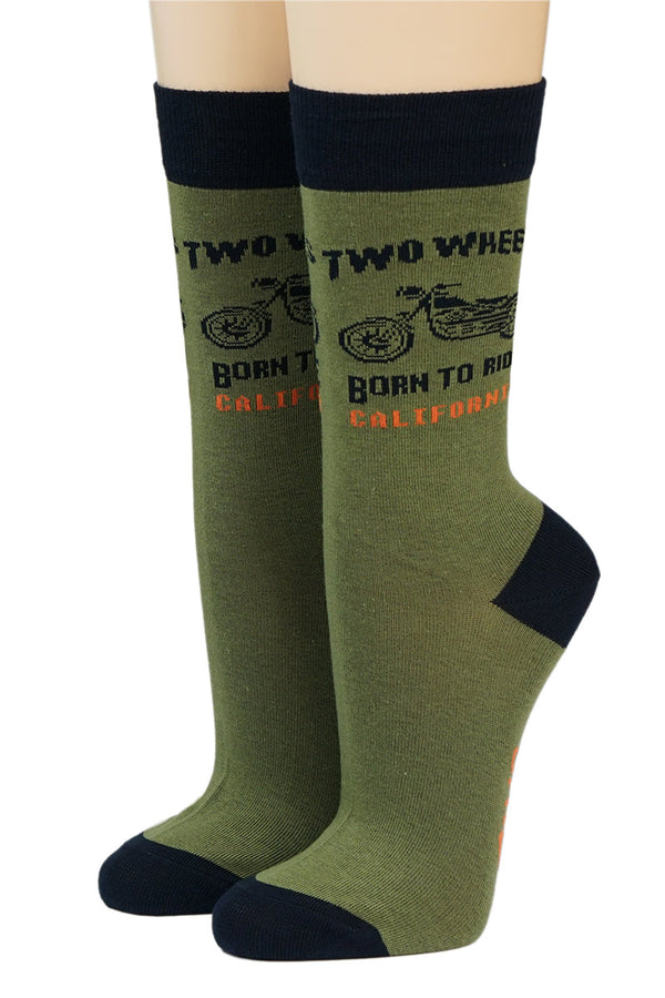 Crönert Socken Weichbund Motorrad oliv