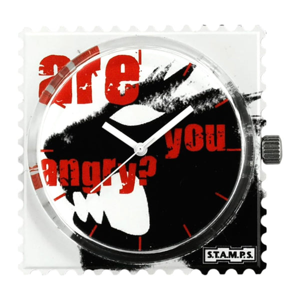 Stamps Uhr angry Cat
