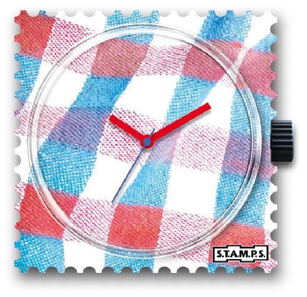 Stamps Uhr Tischdecke