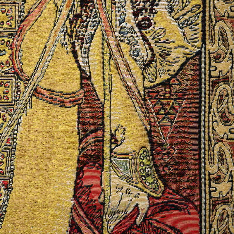 Belgian Tapestries Wandbehang Die Vier Jahreszeiten nach A. Mucha 100 x 46 cm Belgian Tapestries 