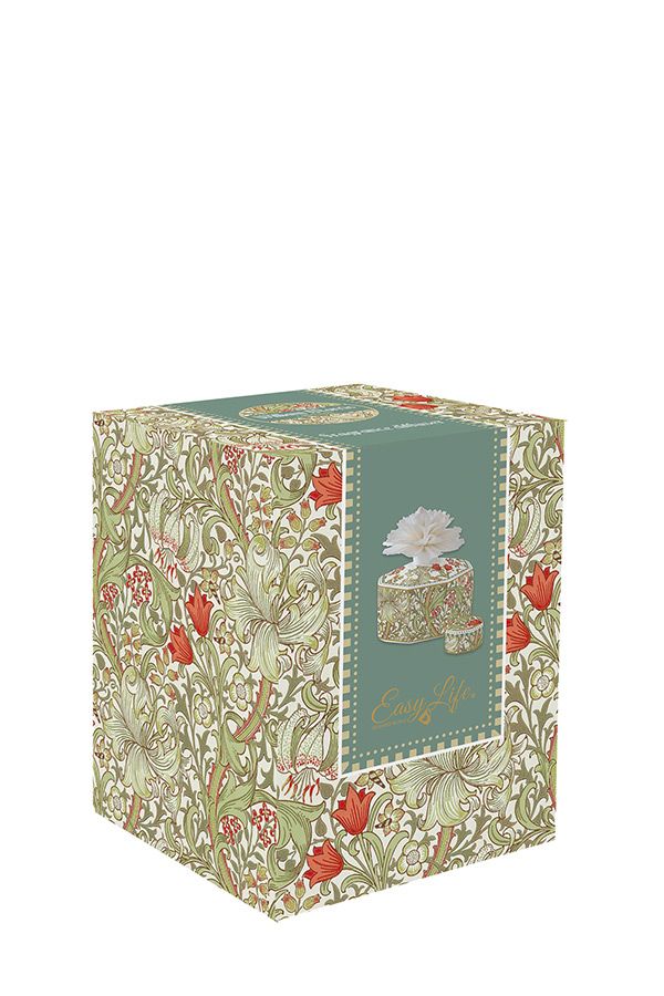 Easy Life Porzellan-Diffuser mit Sola Holzblume für 300 ml Raumduft - William Morris grün