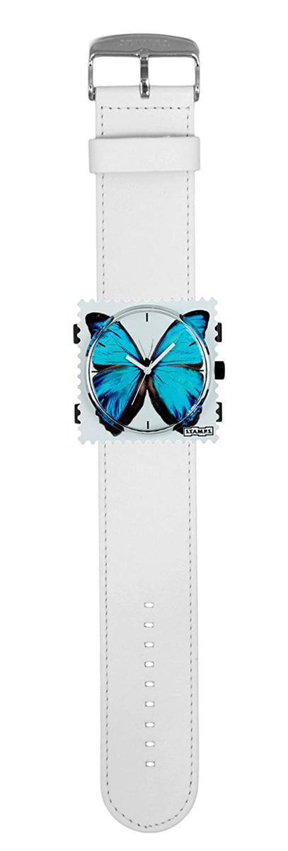Stamps Uhr komplett Blue Butterfly