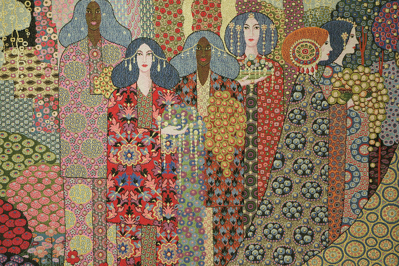 Wandbehang Gobelin Frauen