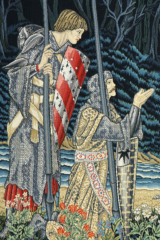 Belgian Tapestries Wandbehang Gobelin Die Suche nach dem heiligen Gral 145 x 100 cm