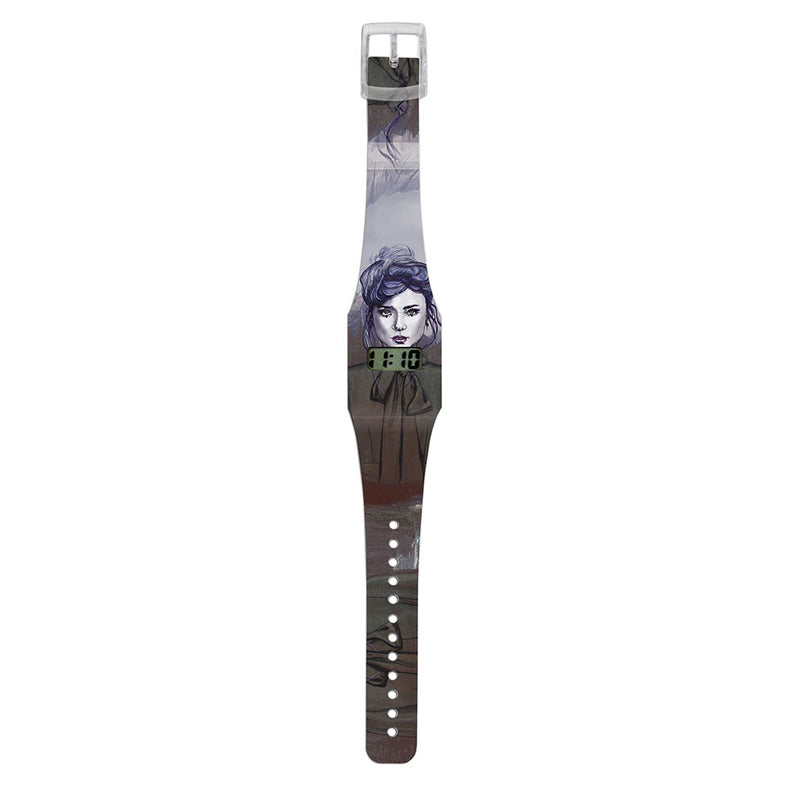 Pappwatch digitale Armbanduhr aus Tyvek® - Miriam