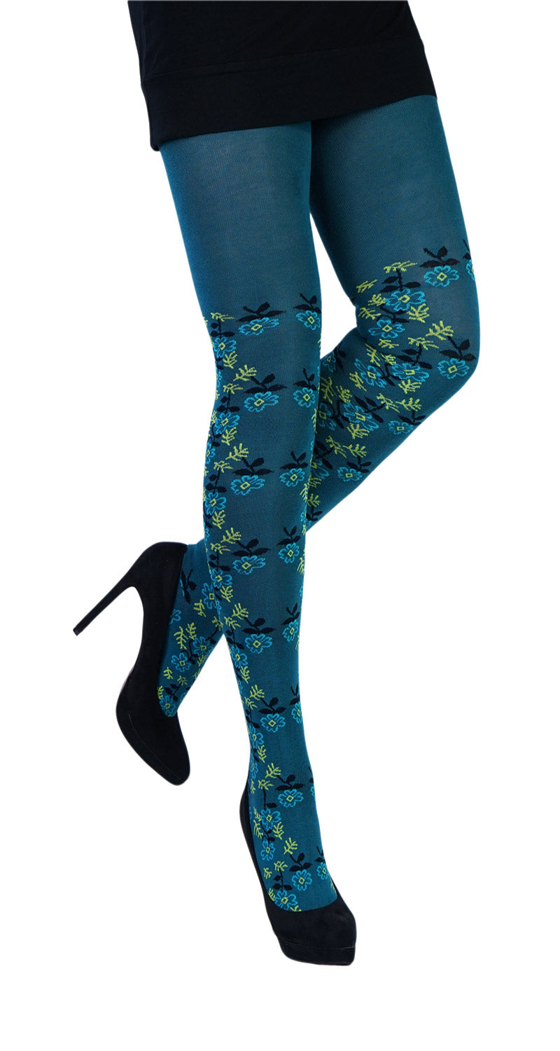 Crönert Damen Strumpfhose Sofias Blumen 72238