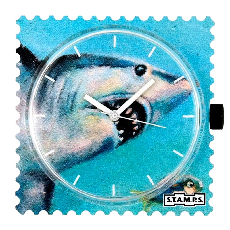 STAMPS Uhr Zifferblatt Hungry Shark