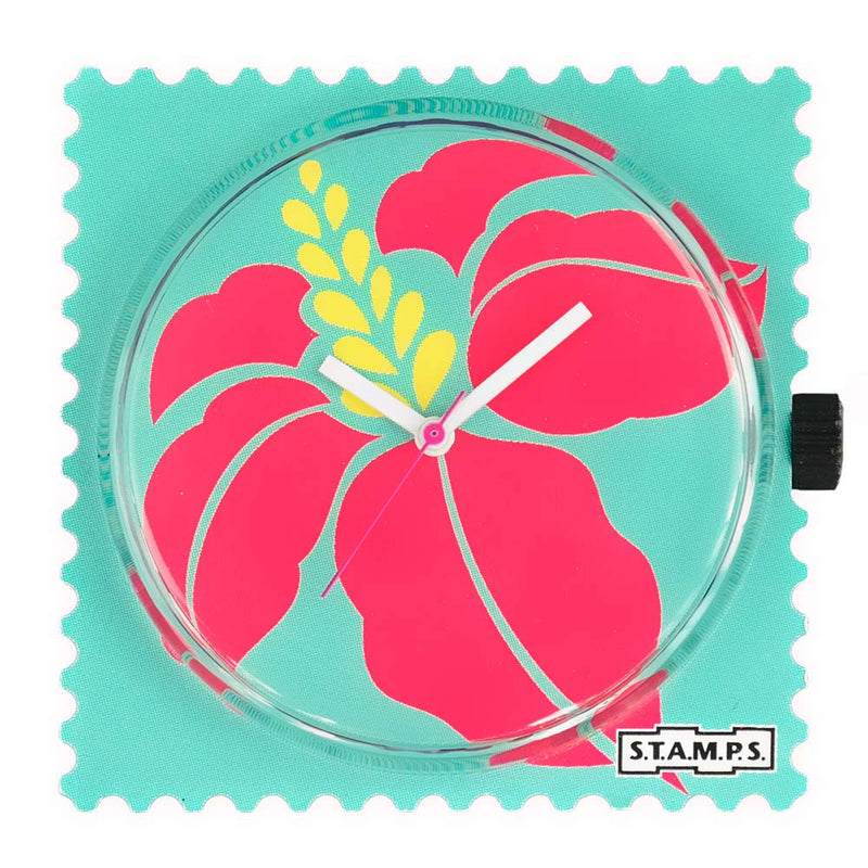 Stamps Uhr Hibiskus