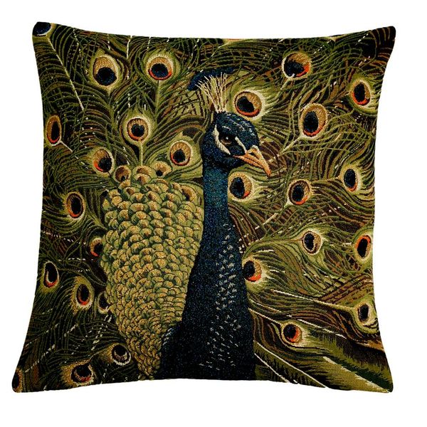 Kissenhülle Peacock Gobelin 45 x 45 cm