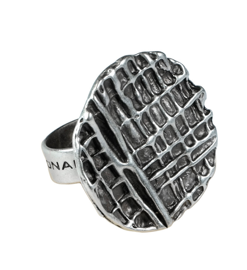 Roberto leonardi Ring silber rund