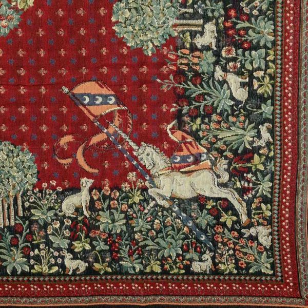 Belgian Tapestries Tischdecke Gobelin Unicorn 140 x 140 cm Belgian Tapestries 