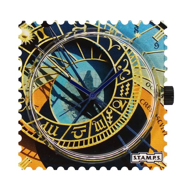 STAMPS Uhr Prager Rathausuhr gold