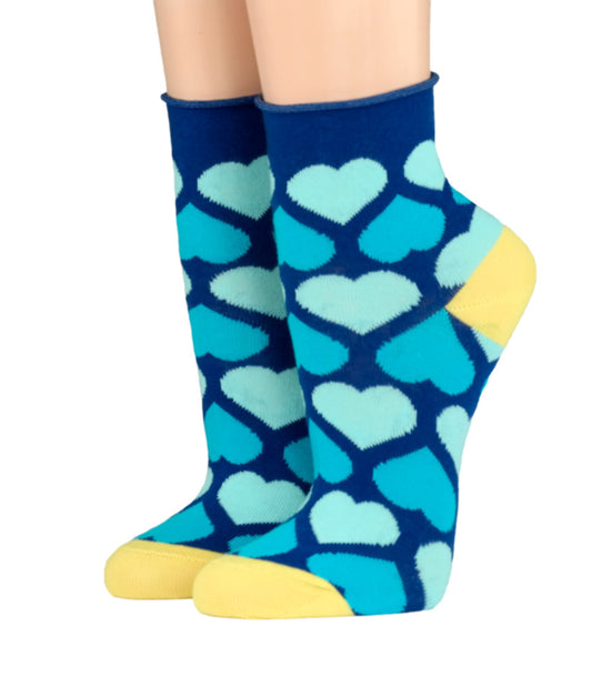 Crönert Socken Rollrand Blau